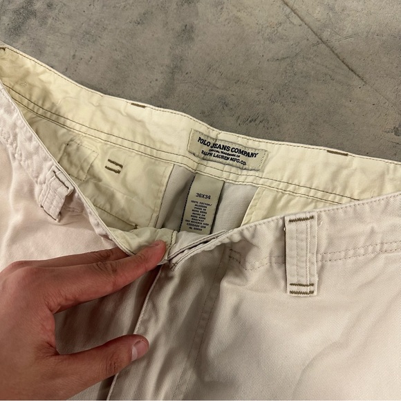 Vintage 90s Polo Jeans Co Ralph Lauren Cargo Pants Size 36x34 - Picture 4 of 15
